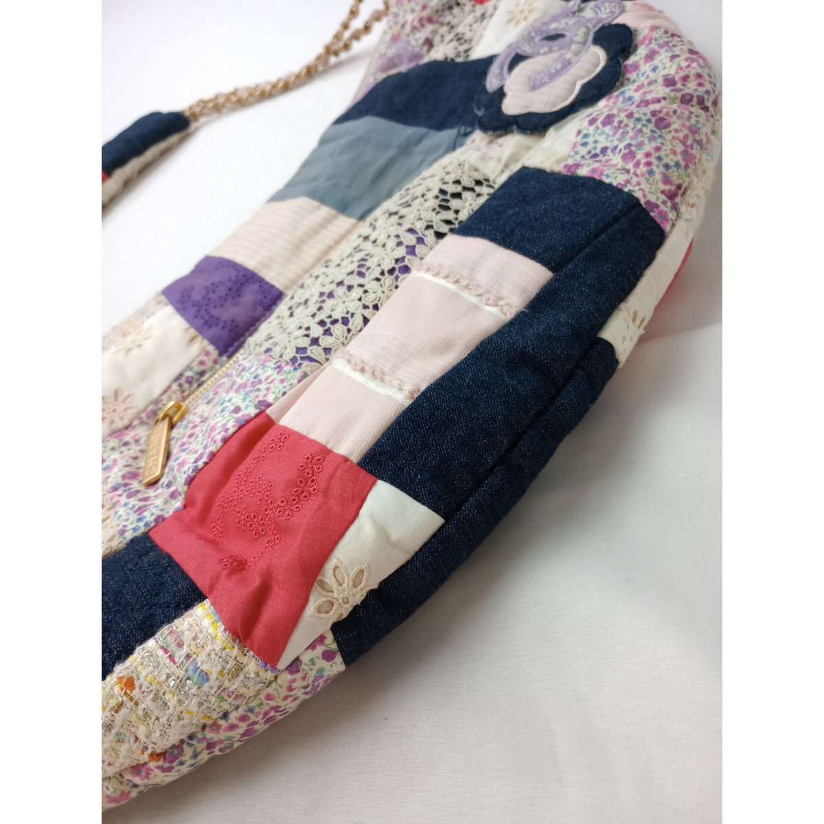 CHANEL シャネル  パッチワーク ショルダー バッグ マルチカラー 【中古】