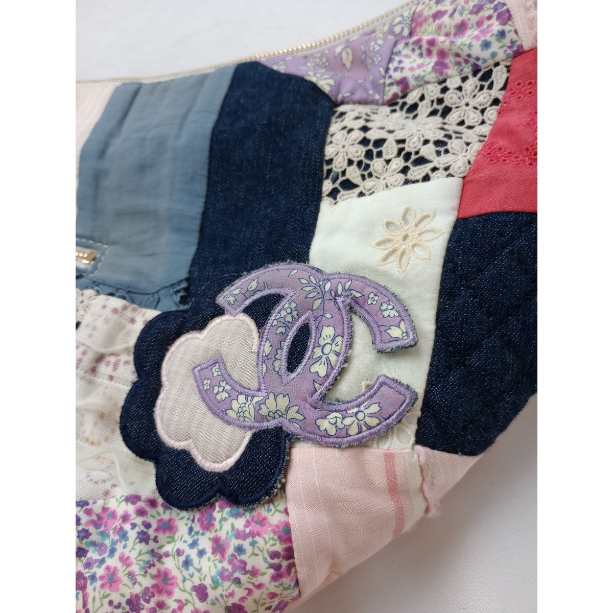 CHANEL シャネル  パッチワーク ショルダー バッグ マルチカラー 【中古】