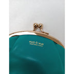 HUG O WAR × PORTER  ハグオーワー  ポーター  雅姫 がま口 財布 ウォレット  グリーン 【中古】