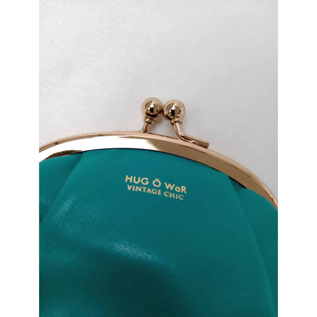 HUG O WAR × PORTER  ハグオーワー  ポーター  雅姫 がま口 財布 ウォレット  グリーン 【中古】