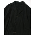 〈染〉 babaghuri  ババグーリ ロング   コート 黒 ブラック  36 【中古】