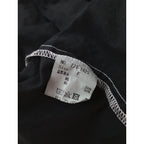 〈染〉homspun ホームスパン コットン リネン マット ノースリーブ  ワンピース  黒 ブラック F  【中古】