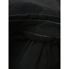 〈染〉TOUJOURS  トゥジュー チェック 柄 ロング ワンピース  黒 ブラック 【中古】