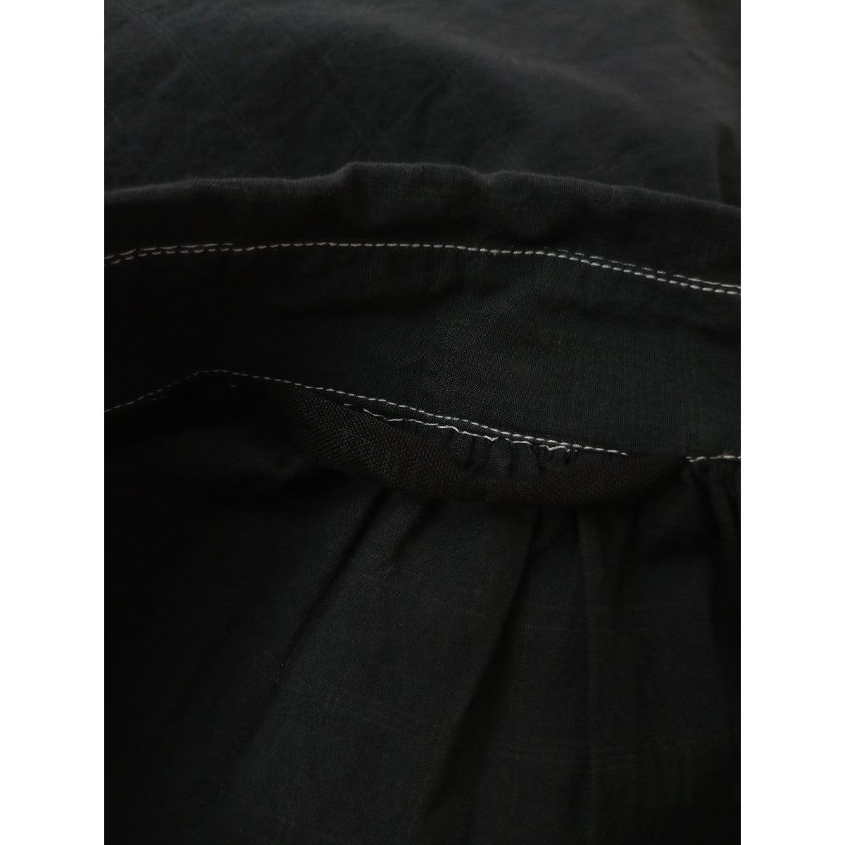 〈染〉TOUJOURS  トゥジュー チェック 柄 ロング ワンピース  黒 ブラック 【中古】