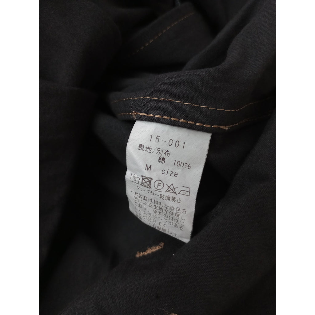 〈染〉susuri  ススリ  ドロシー 長袖 ロング ドレス   ワンピース コート  黒 ブラック M  【中古】