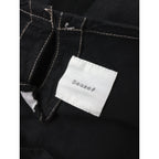 〈染〉Gauze#  ガーゼ   リネン コットン ロング  ドレス ワンピース 黒 ブラック 【中古】