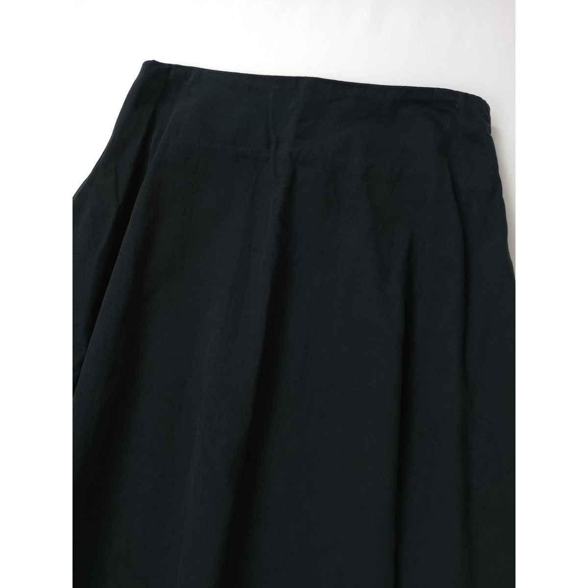 〈染〉 MADISON BLUE マディソンブルー  MI-MOLLET FLARE SKIRT デニム ミモレ フレア スカート 黒 ブラック 00 XS