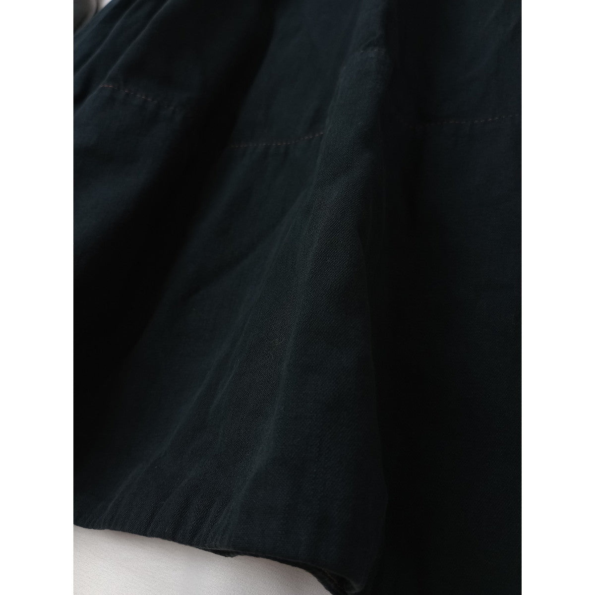 〈染〉 MADISON BLUE マディソンブルー  MI-MOLLET FLARE SKIRT デニム ミモレ フレア スカート 黒 ブラック 00 XS