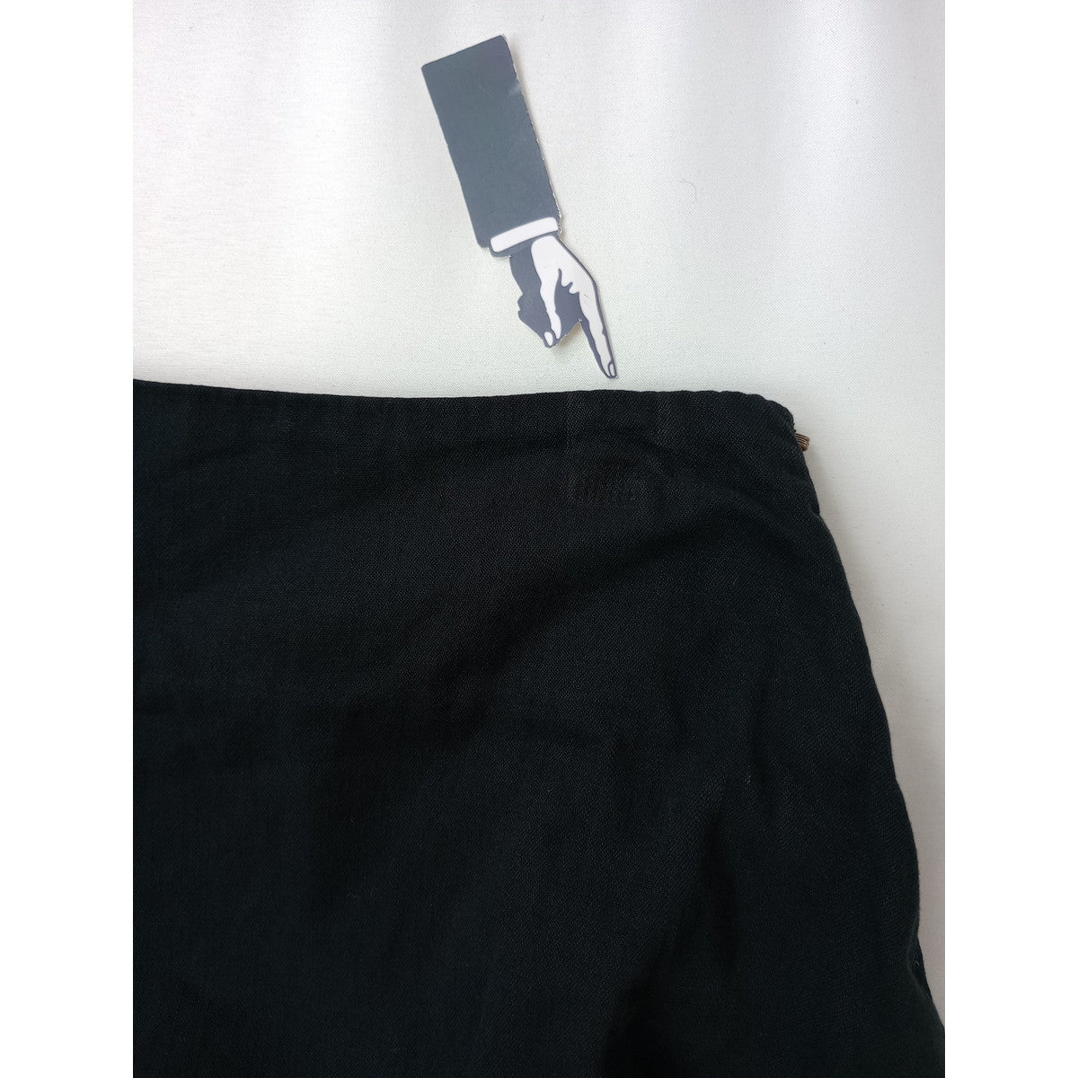 〈染〉 MADISON BLUE マディソンブルー  MI-MOLLET FLARE SKIRT デニム ミモレ フレア スカート 黒 ブラック 00 XS