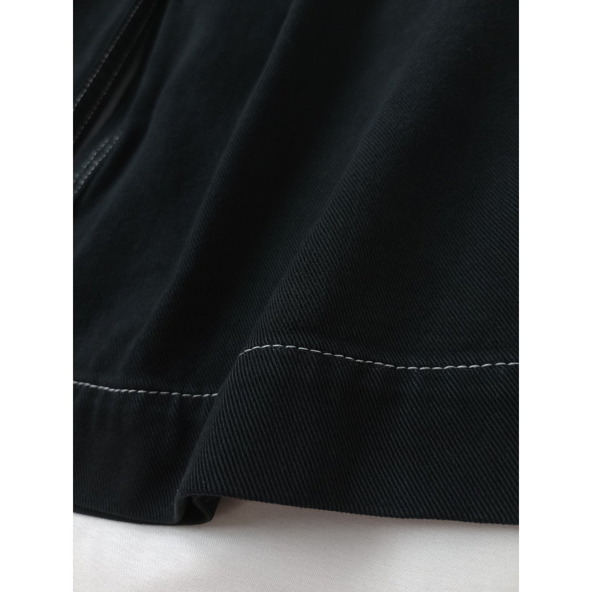 〈染〉 ゴーシュ  カツラギ  ワイド パンツ  黒 ブラック 【中古】