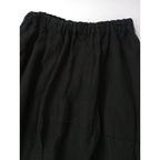 〈染〉comme des garcons コムデギャルソン  コムコム リネン サルエル  パンツ  黒 ブラック 【中古】