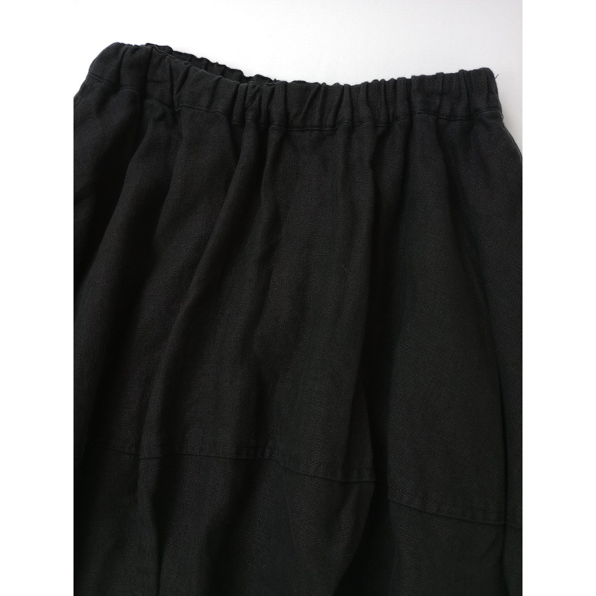 〈染〉comme des garcons コムデギャルソン  コムコム リネン サルエル  パンツ  黒 ブラック 【中古】