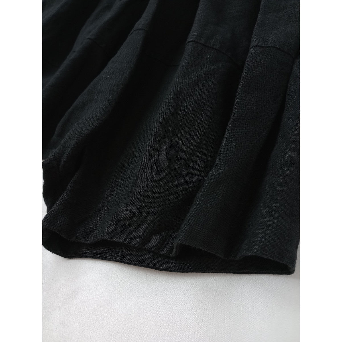 〈染〉comme des garcons コムデギャルソン  コムコム リネン サルエル  パンツ  黒 ブラック 【中古】