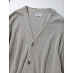 Yonetomi ヨネトミ GIMA COTTON KNIT CARDIGAN 疑麻  ギマ コットン カーディガン 羽織 ライトグレー  【中古】