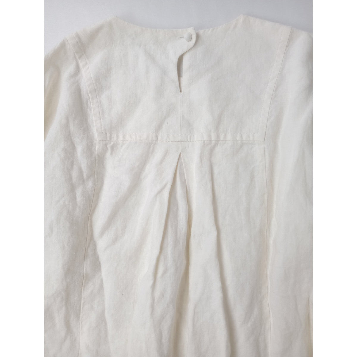 MAGALI マガリ リネン 麻 100％ ブラウス 長袖 シャツ トップス 生成り 【中古】