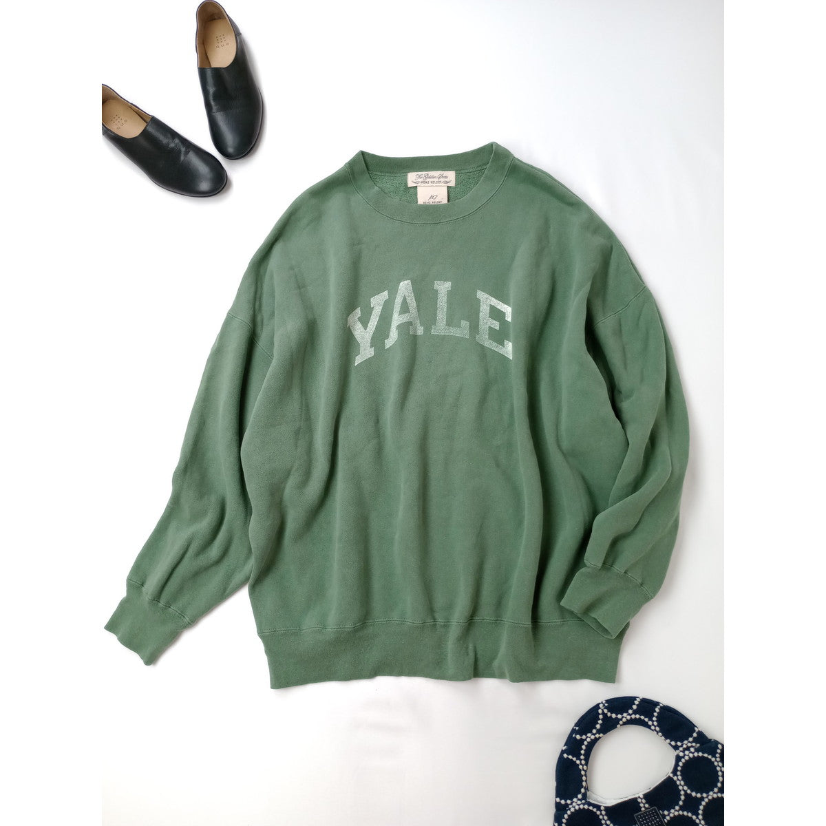 REMI RELIEF レミレリーフ YALE スウェット オーバー サイズ 長袖 トップス グリーン M  【中古】