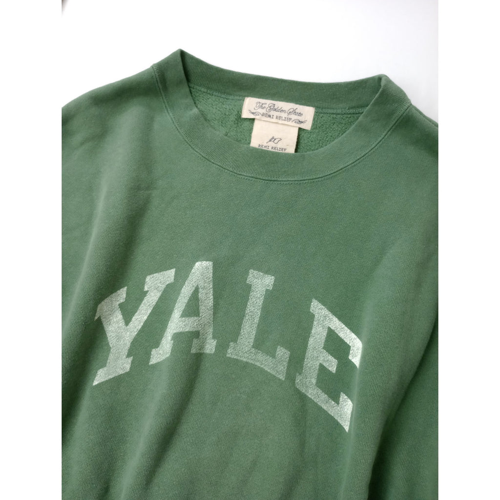 REMI RELIEF レミレリーフ YALE スウェット オーバー サイズ 長袖 トップス グリーン M  【中古】