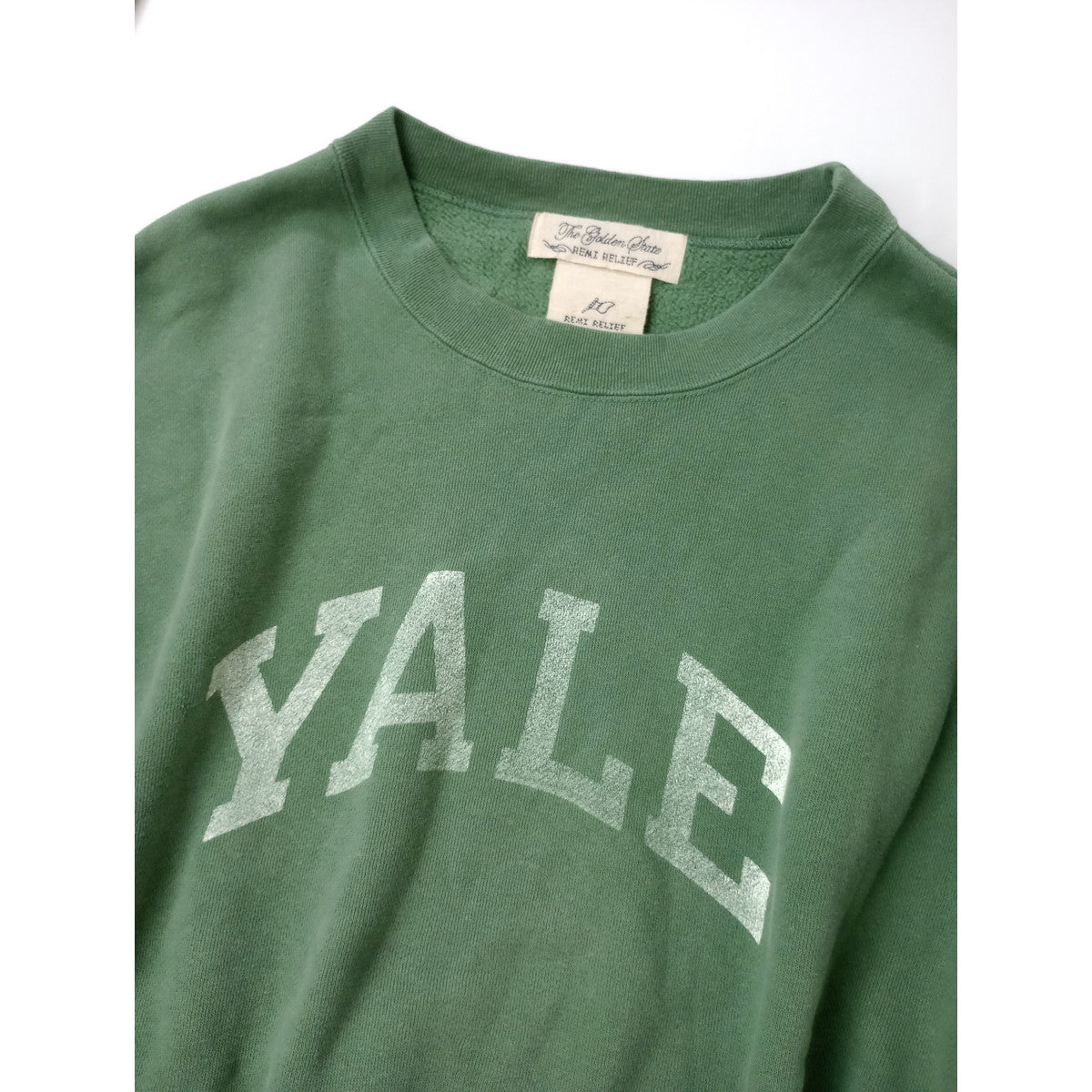 REMI RELIEF レミレリーフ YALE スウェット オーバー サイズ 長袖 トップス グリーン M  【中古】