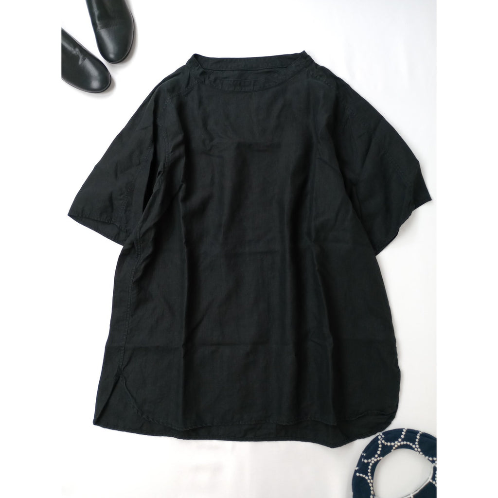 25SS  MITTAN ミッタン 大麻プルオーバー トップス  高密度   黒 ブラック【中古】