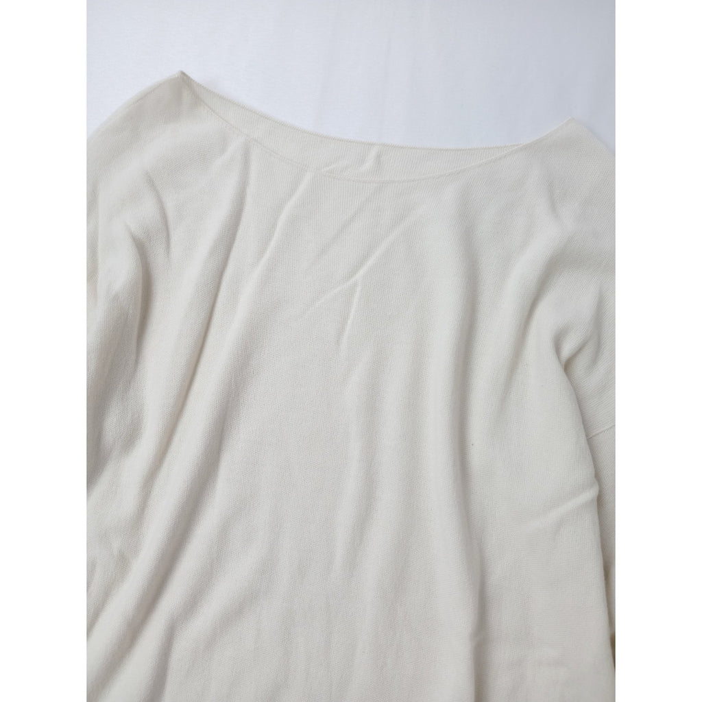 25AW  MITTAN ミッタン スーパー 180’s強撚 ウール ニット 長袖 トップス  生成 1 【中古】