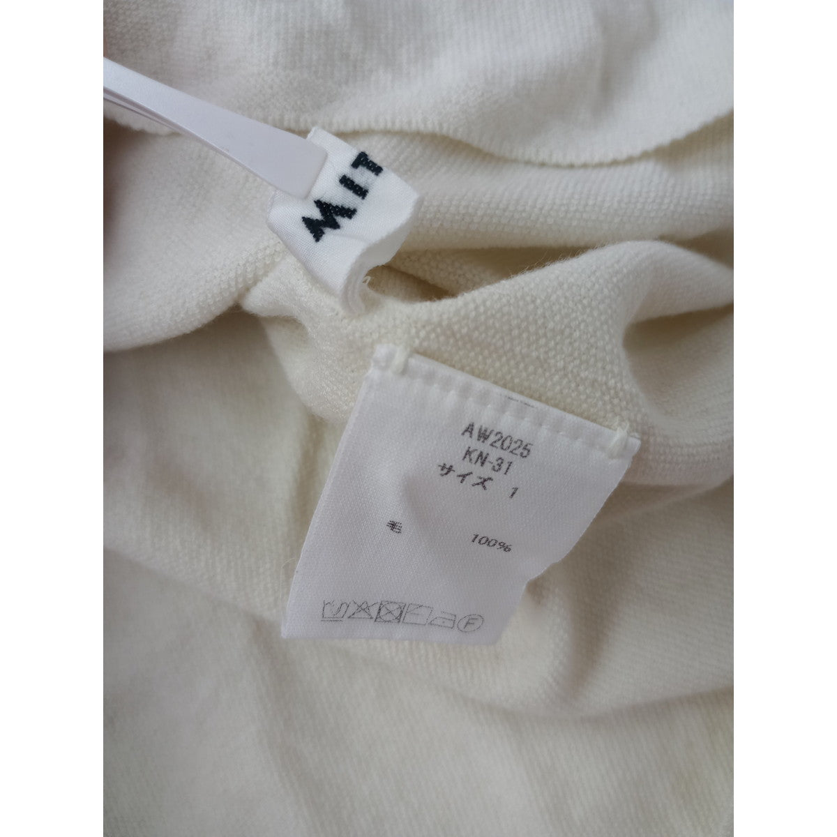 25SS  evam eva  エヴァムエヴァ  linen wide shirt リネン ワイド シャツ  長袖  カットソー トップス 生成り M