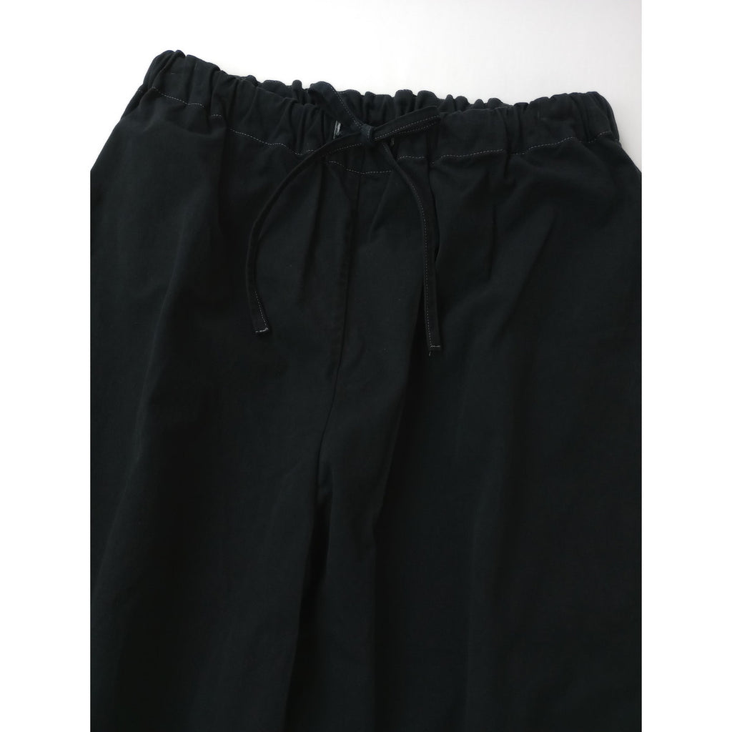 〈染〉Lin francais d'antan ラフランセダンタン  イージー パンツ   黒 ブラック【中古】