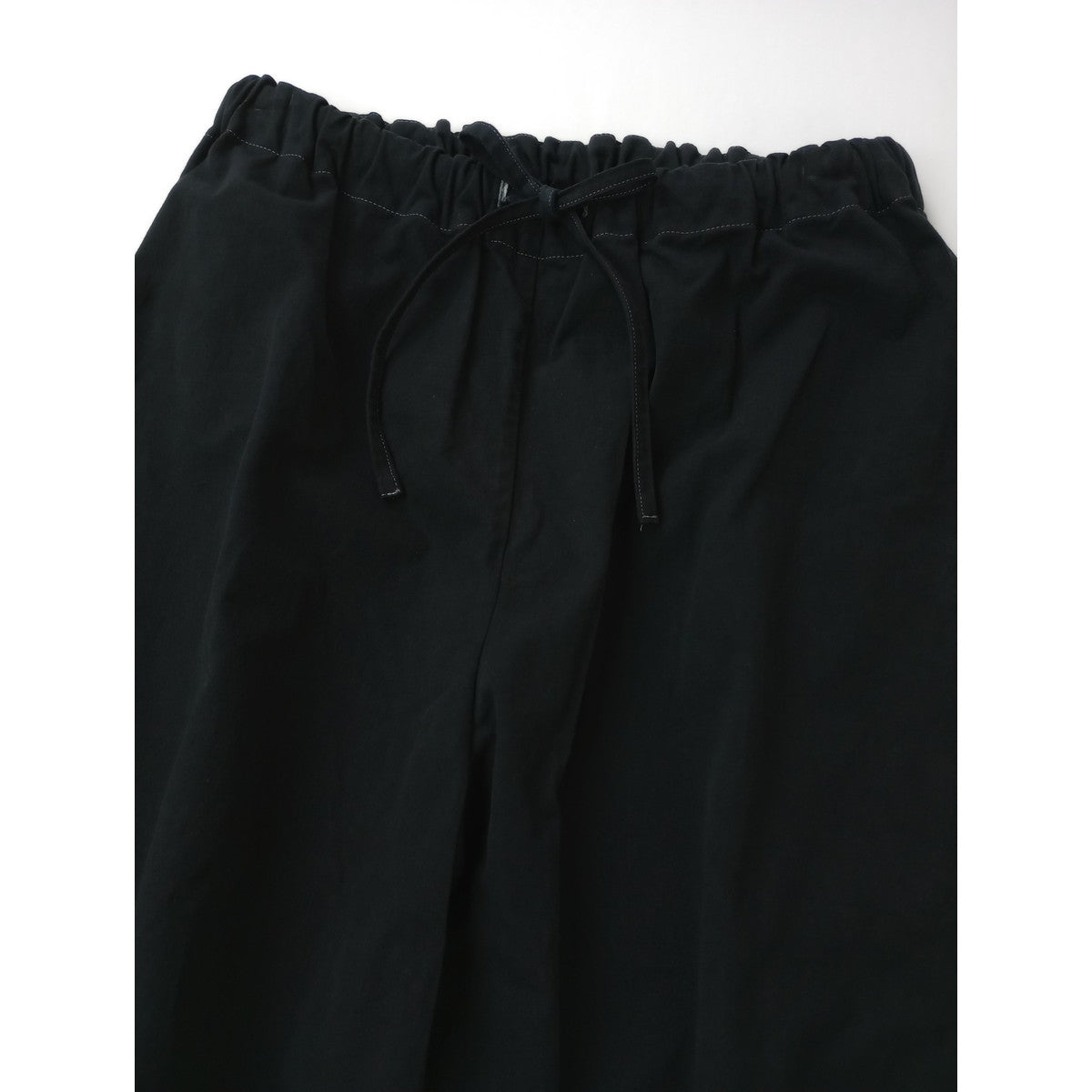 〈染〉Lin francais d'antan ラフランセダンタン  イージー パンツ   黒 ブラック【中古】