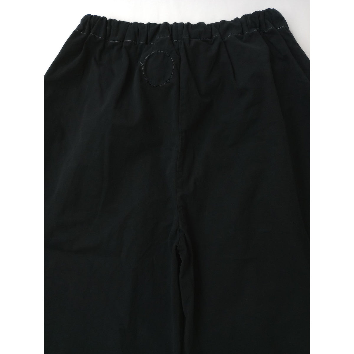 〈染〉Lin francais d'antan ラフランセダンタン  イージー パンツ   黒 ブラック【中古】