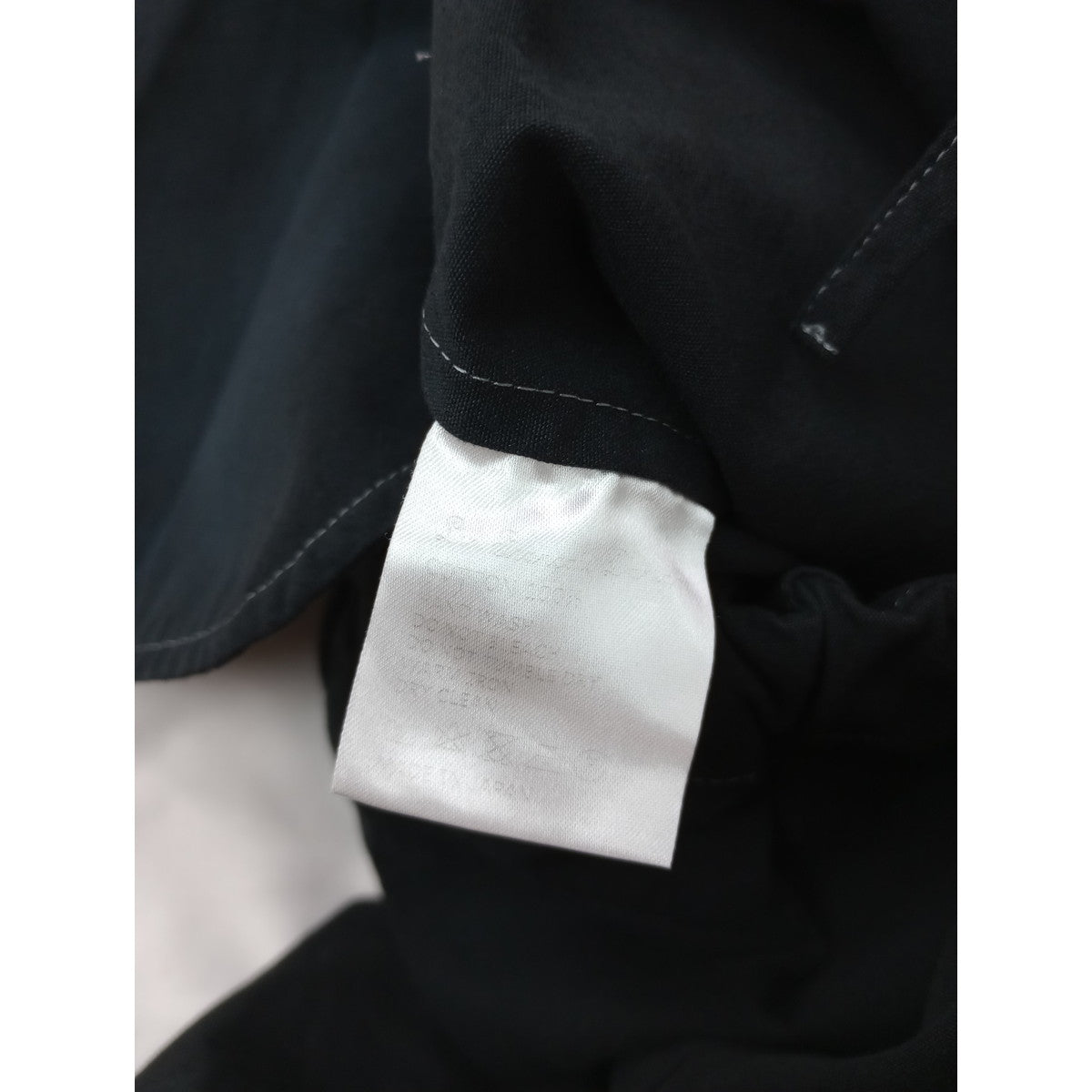 〈染〉Lin francais d'antan ラフランセダンタン  イージー パンツ   黒 ブラック【中古】