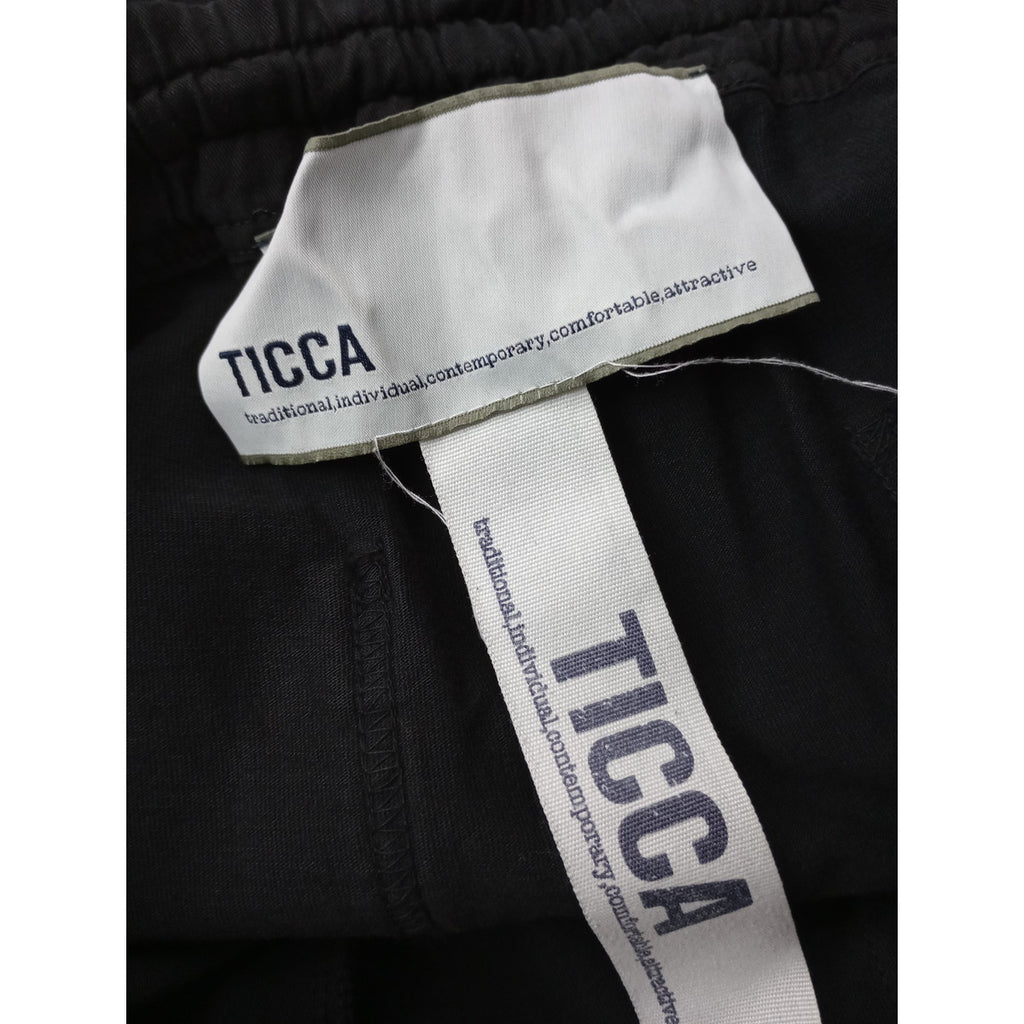 〈染〉TICCA  ティッカ  アディクティブ パンツ 黒 ブラック F  【中古】