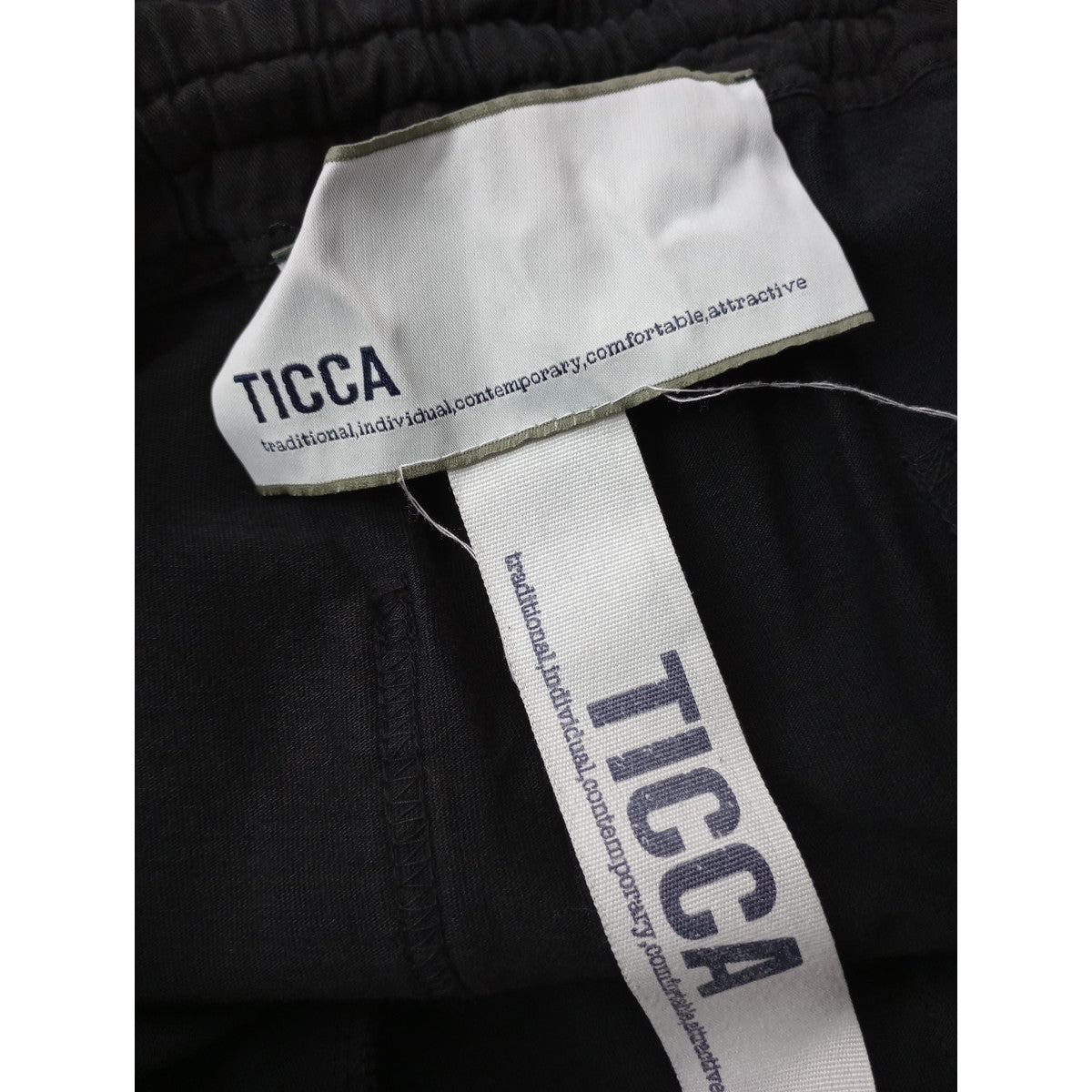 〈染〉TICCA  ティッカ  アディクティブ パンツ 黒 ブラック F  【中古】