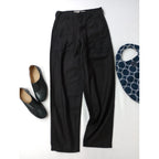 〈染〉THE SHINZONE ザ シンゾーン BAKER PANTS コットン ベイカー パンツ 黒 ブラック 34 【中古】