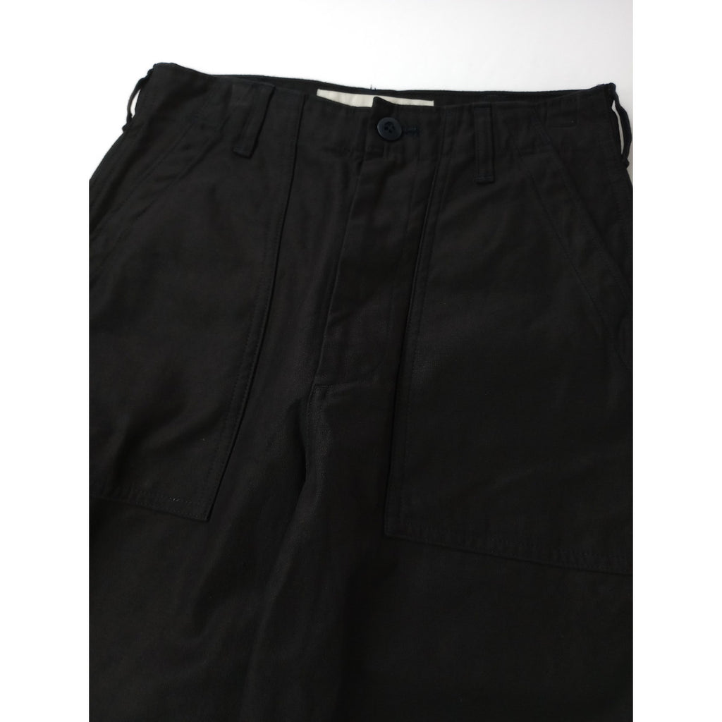 〈染〉THE SHINZONE ザ シンゾーン BAKER PANTS コットン ベイカー パンツ 黒 ブラック 34 【中古】