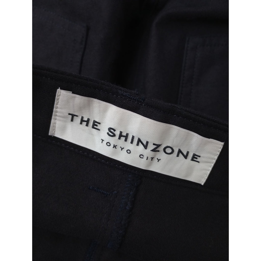 〈染〉THE SHINZONE ザ シンゾーン BAKER PANTS コットン ベイカー パンツ 黒 ブラック 34 【中古】