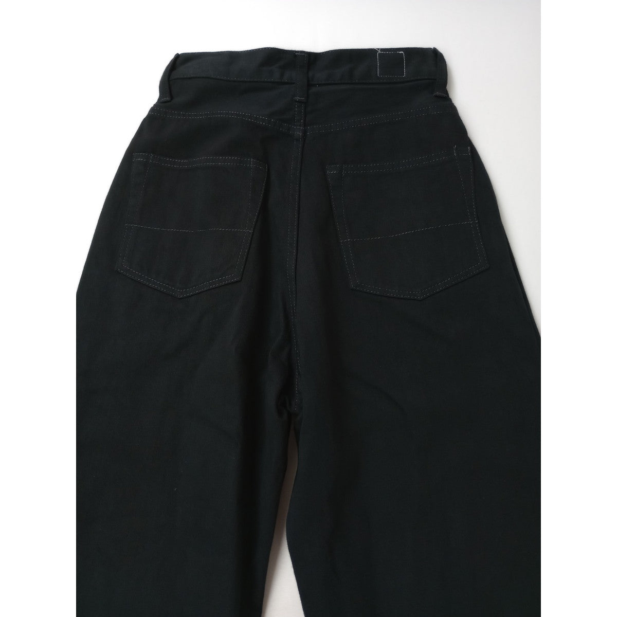 〈染〉ANATOMICA  アナトミカ  618  MARILYN SATEEN マリリン サテン コットン パンツ  黒 ブラック F