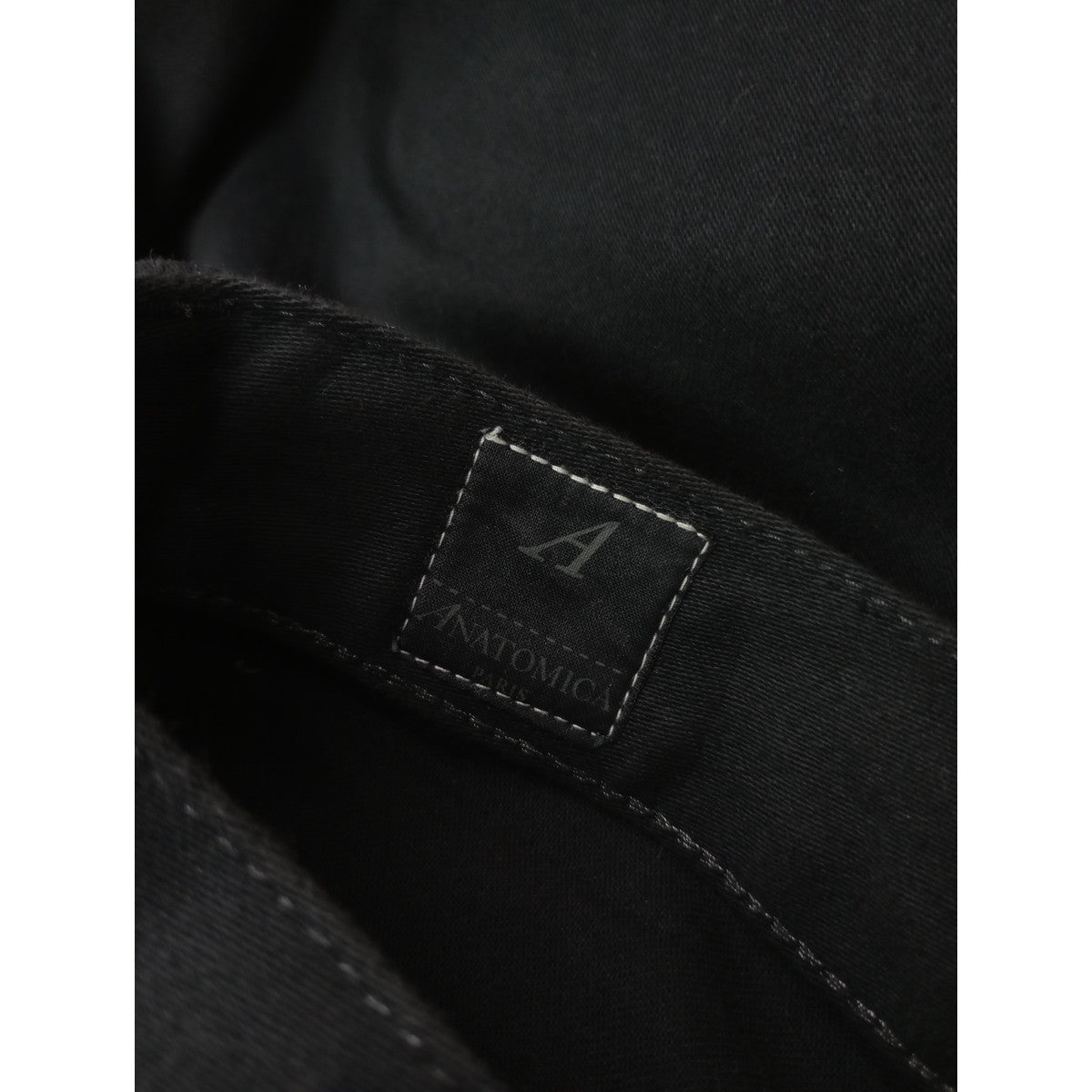 〈染〉ANATOMICA  アナトミカ  618  MARILYN SATEEN マリリン サテン コットン パンツ  黒 ブラック F