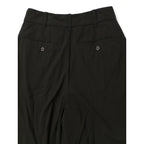 〈染〉MARGARET HOWELL  マーガレットハウエル  HIGH TWIST COTTON TWILL TROUSERS  コットン 綿 100％ ハーフパンツ 1 黒 ブラック【中古】
