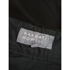 〈染〉MARGARET HOWELL  マーガレットハウエル  HIGH TWIST COTTON TWILL TROUSERS  コットン 綿 100％ ハーフパンツ 1 黒 ブラック【中古】