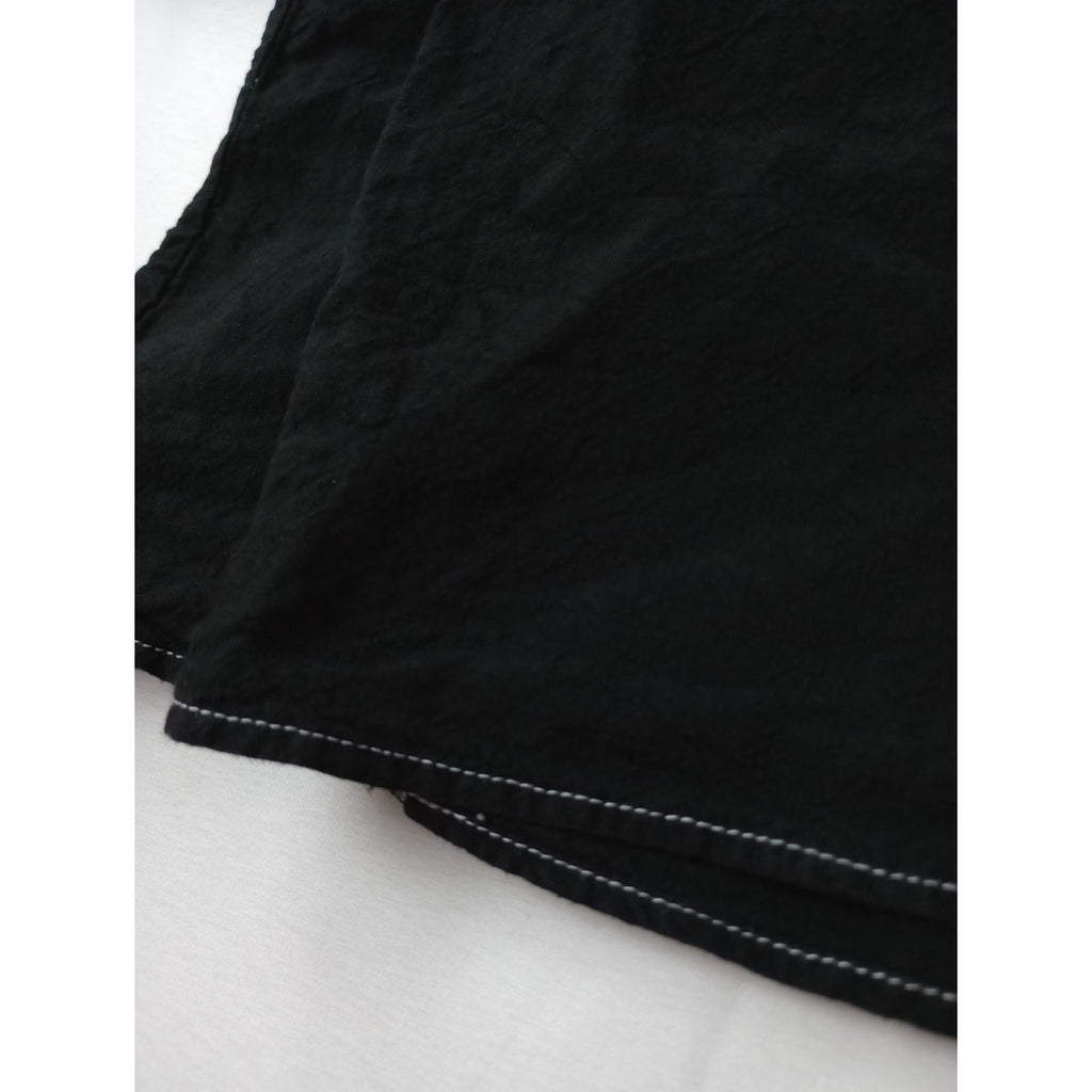 〈染〉TOUJOURS トゥジュー  ロング スカート   黒 ブラック F 【中古】