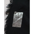 〈染〉R&D.M.Co-/OLDMANS TAILOR R&D.M.Co-   オールドマンズテーラー コットン 綿 100％ スクエア ストール スカーフ   黒 ブラック 【中古】