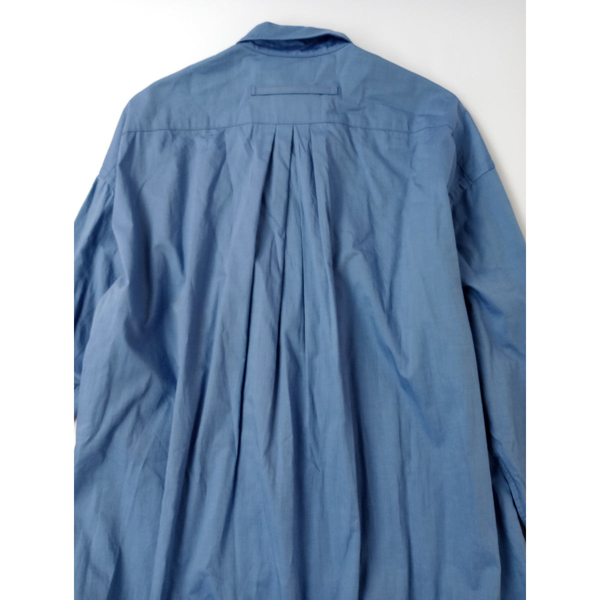 TICCA  ティッカ コットン 綿 100％ ロング 長袖  シャツ  ワンピース ブルー【中古】