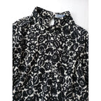 R&D.M.Co- オールドマンズテーラー MONO TRICK PRINT モノトリックプリント 長袖 シャツ ブラウス プルオーバー 白黒 【中古】