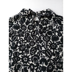 R&D.M.Co- オールドマンズテーラー MONO TRICK PRINT モノトリックプリント 長袖 シャツ ブラウス プルオーバー 白黒 【中古】