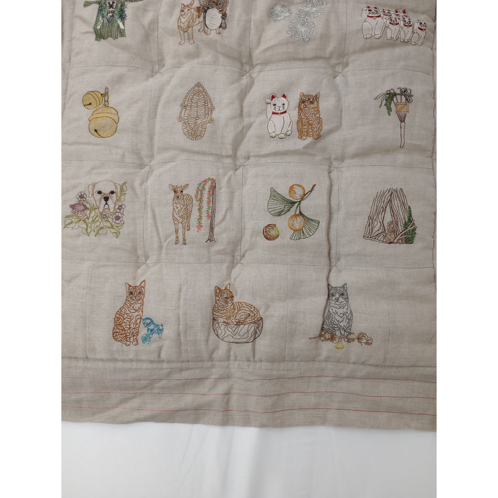 Coral & Tusk × 石田ゆり子  コーラルアンドタスク about Japan with love Quilt キルト キルト 【中古】