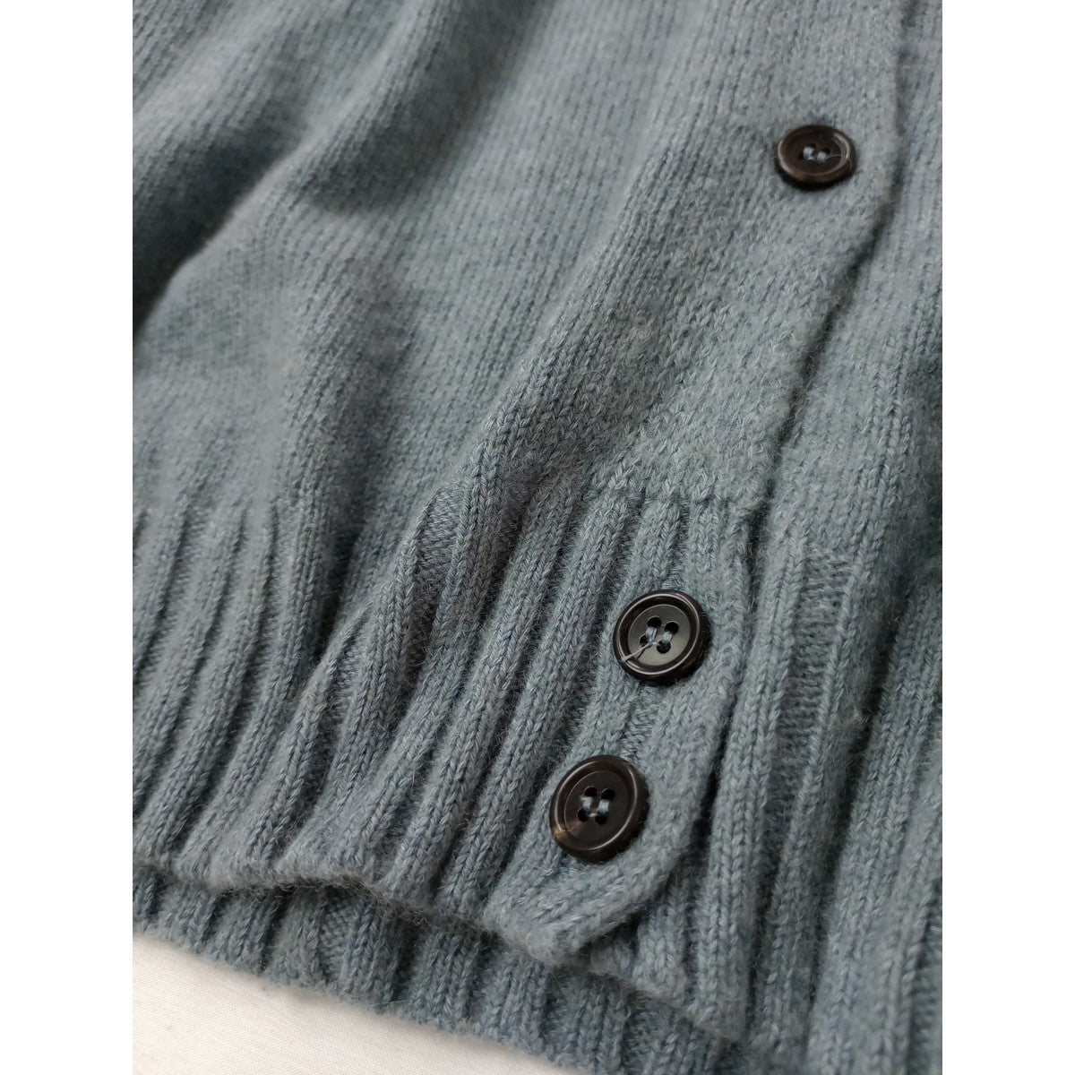 MARGARET HOWELL マーガレットハウエル カシミヤ コットン ニットカーディガン ブルー  【中古】