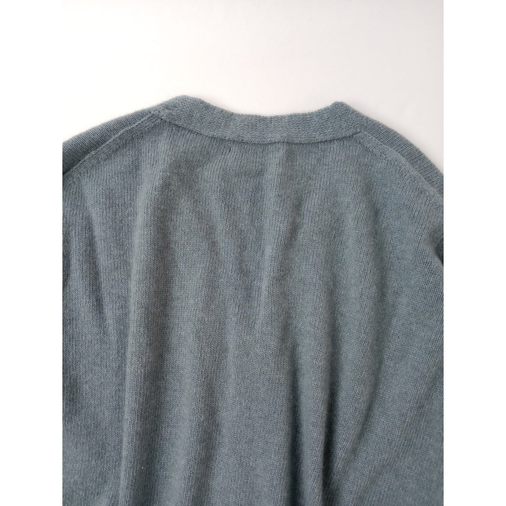 MARGARET HOWELL マーガレットハウエル カシミヤ コットン ニットカーディガン ブルー  【中古】