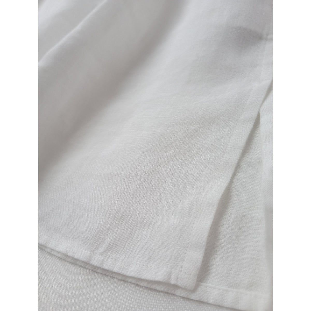 MARGARET HOWELL マーガレットハウエル SHIRTING LINEN リネン 麻 100％ 半袖 シャツ ブラウス 白 ホワイト 【中古】