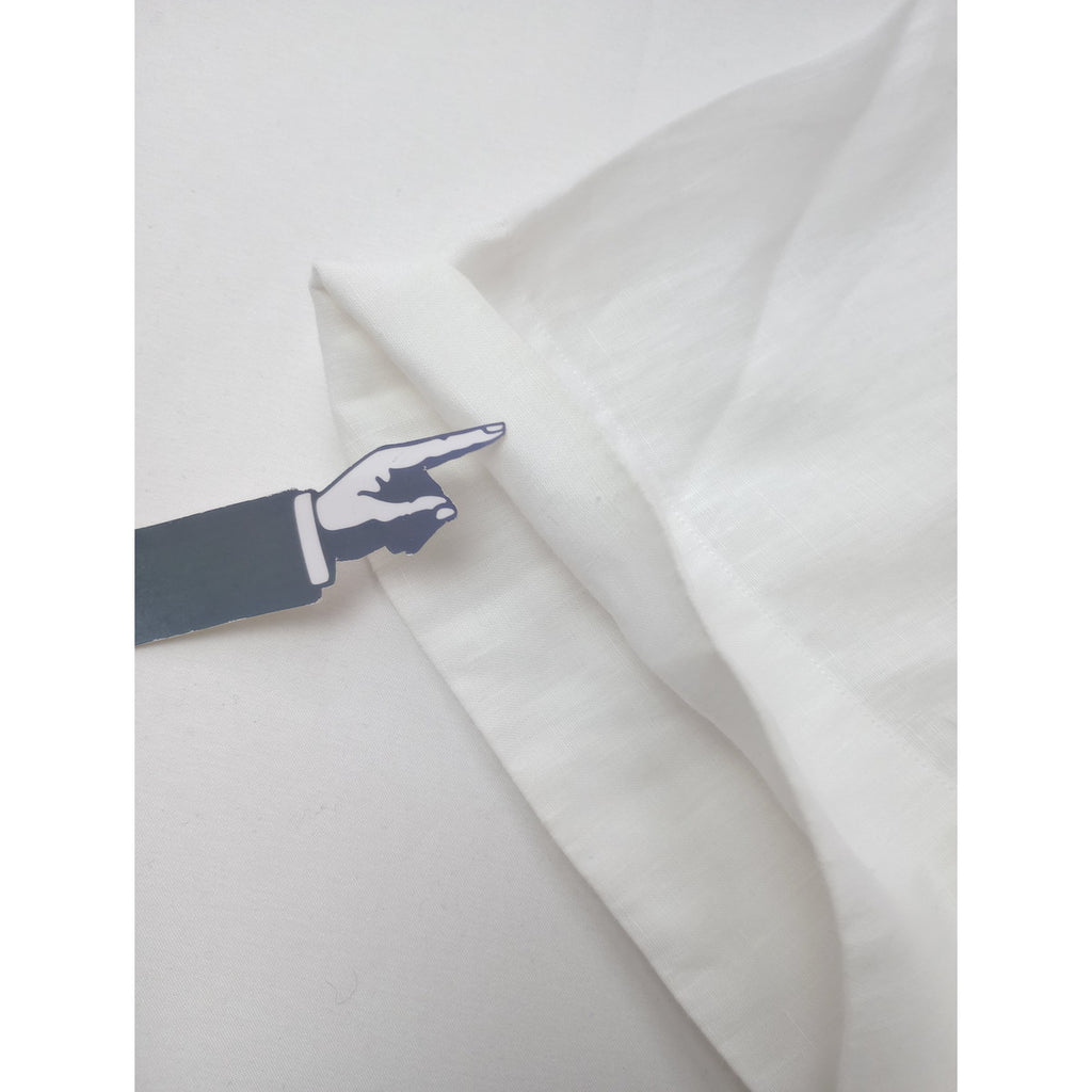 MARGARET HOWELL マーガレットハウエル SHIRTING LINEN リネン 麻 100％ 半袖 シャツ ブラウス 白 ホワイト 【中古】