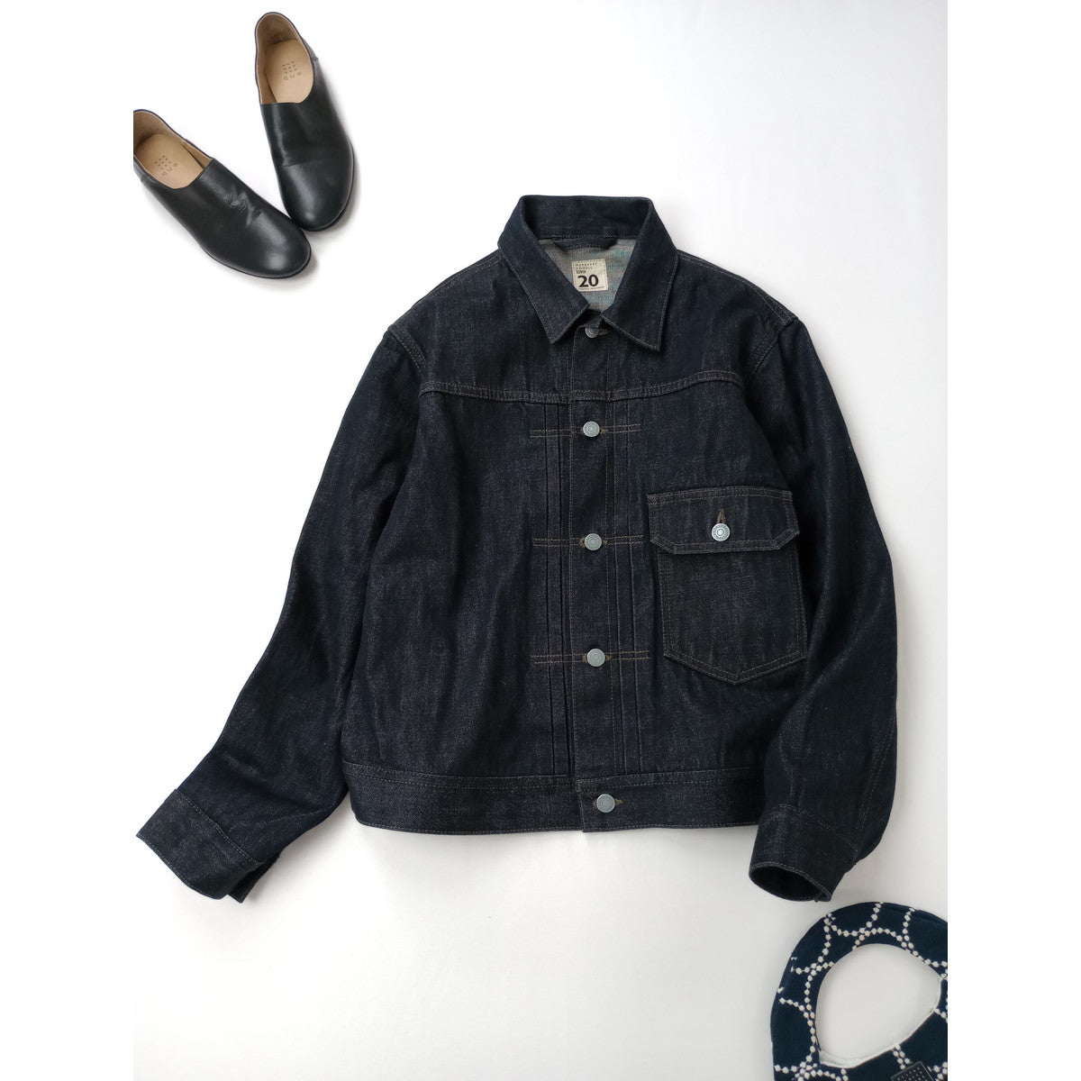 MARGARETHOWELL × EDWIN マーガレットハウエル エドウィン20th Aniversary オーガニックコットン デニム ジャケット ダークネイビー 2【中古】
