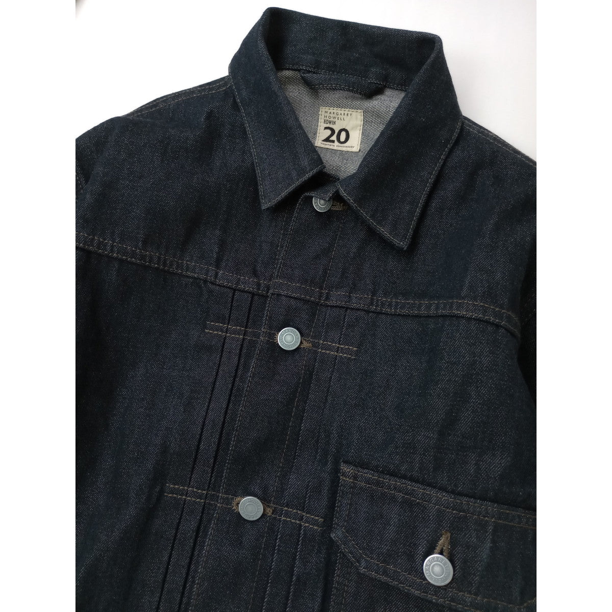 MARGARETHOWELL × EDWIN マーガレットハウエル エドウィン20th Aniversary オーガニックコットン デニム ジャケット ダークネイビー 2【中古】